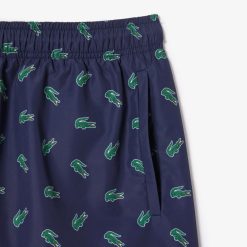 Maillots De Bain | LACOSTE Short De Bain Avec Imprime Crocodile