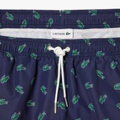 Maillots De Bain | LACOSTE Short De Bain Avec Imprime Crocodile