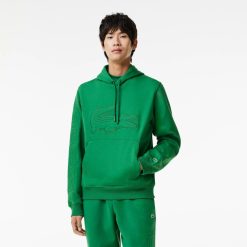 Survetements | LACOSTE Sweatshirt A Capuche Jogger Avec Crocodile Matelasse