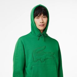 Survetements | LACOSTE Sweatshirt A Capuche Jogger Avec Crocodile Matelasse