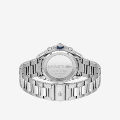 Montres | LACOSTE Montre Chronographe Tiebreaker Noire Avec Bracelet En Acier Inoxydable