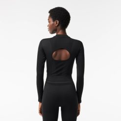 Vetements De Sport | LACOSTE Crop Top Manches Longues Sport Sans Couture