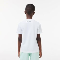 Vetements Garcon | LACOSTE T-Shirt Tennis En Pique Indemaillable