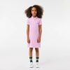 Vetements Fille | LACOSTE Robe Polo Fille En Pique De Coton Uni