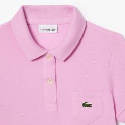 Vetements Fille | LACOSTE Robe Polo Fille En Pique De Coton Uni