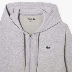 Vetements De Sport | LACOSTE Sweatshirt A Capuche Lacoste Sport Avec Empiecements En Mesh