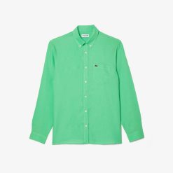 Chemises | LACOSTE Chemise Homme Lacoste En Lin