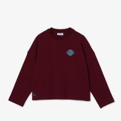 Vetements Fille | LACOSTE T-Shirt Avec Imprime En Jersey Epais De Coton