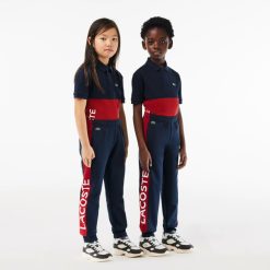 Vetements Fille | LACOSTE Pantalon De Survetement Enfant Lacoste En Coton Biologique Et Polyester Recycle