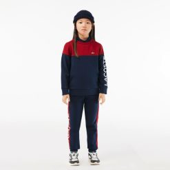 Vetements Fille | LACOSTE Pantalon De Survetement Enfant Lacoste En Coton Biologique Et Polyester Recycle