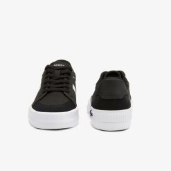 Sneakers | LACOSTE Sneakers L004 Femme Lacoste En Textile Avec Detail Colore