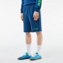 Pantalons & Shorts | LACOSTE Short Jogger Effet Delave Imprime Lacoste