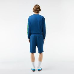 Pantalons & Shorts | LACOSTE Short Jogger Effet Delave Imprime Lacoste