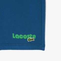 Pantalons & Shorts | LACOSTE Short Jogger Effet Delave Imprime Lacoste