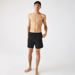 Maillots De Bain | LACOSTE Short De Bain Leger Court Uni Avec Boxer Integre