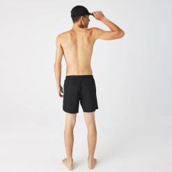 Maillots De Bain | LACOSTE Short De Bain Leger Court Uni Avec Boxer Integre