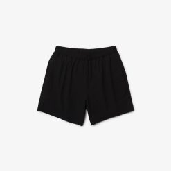 Maillots De Bain | LACOSTE Short De Bain Leger Court Uni Avec Boxer Integre