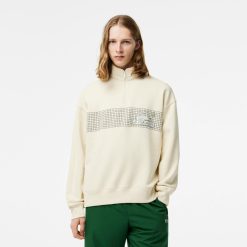 Sweatshirts | LACOSTE Sweatshirt Col Zippe Homme Lacoste Loose Fit En Coton Biologique