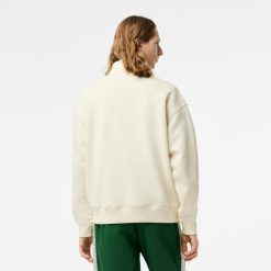 Sweatshirts | LACOSTE Sweatshirt Col Zippe Homme Lacoste Loose Fit En Coton Biologique