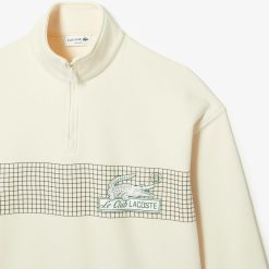 Sweatshirts | LACOSTE Sweatshirt Col Zippe Homme Lacoste Loose Fit En Coton Biologique