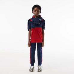 Vetements Fille | LACOSTE Polo Enfant Lacoste Color-Block En Pique De Coton Biologique