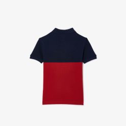 Vetements Fille | LACOSTE Polo Enfant Lacoste Color-Block En Pique De Coton Biologique