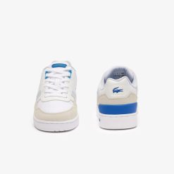 Sneakers | LACOSTE Sneakers T-Clip Femme En Cuir Avec Detail Au Talon