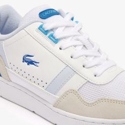 Sneakers | LACOSTE Sneakers T-Clip Femme En Cuir Avec Detail Au Talon