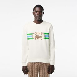 Sweatshirts | LACOSTE Sweatshirt Loose Fit Imprime Monogramme En Molleton