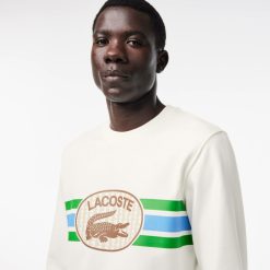 Sweatshirts | LACOSTE Sweatshirt Loose Fit Imprime Monogramme En Molleton