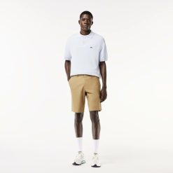 Pantalons & Shorts | LACOSTE Bermuda Chino En Gabardine De Coton