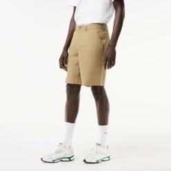 Pantalons & Shorts | LACOSTE Bermuda Chino En Gabardine De Coton