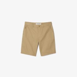 Pantalons & Shorts | LACOSTE Bermuda Chino En Gabardine De Coton