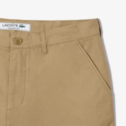 Pantalons & Shorts | LACOSTE Bermuda Chino En Gabardine De Coton