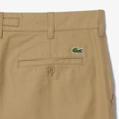 Pantalons & Shorts | LACOSTE Bermuda Chino En Gabardine De Coton