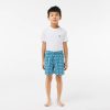 Vetements Garcon | LACOSTE Short De Bain Imprime Monogramme