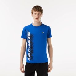 Vetements De Sport | LACOSTE T-Shirt Homme Lacoste Sport Regular Fit Avec Marquage Contraste