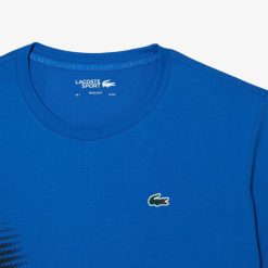 Vetements De Sport | LACOSTE T-Shirt Homme Lacoste Sport Regular Fit Avec Marquage Contraste