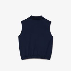 Vetements Fille | LACOSTE Polo Sans Manche Fille Lacoste En Mini Pique De Coton