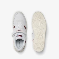 Sneakers | LACOSTE Sneakers T-Clip Velcro Homme En Cuir