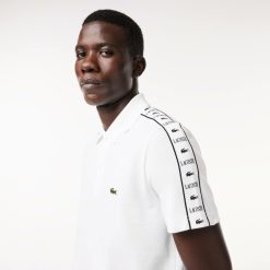 Polos | LACOSTE Polo En Mini Pique Stretch A Bande Siglee