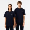 T-Shirts | LACOSTE T-Shirt A Col Rond Unie En Coton Biologique Uni