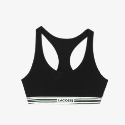 Sous-Vetements Et Vetements D'Interieur | LACOSTE Brassiere Avec Logo Lacoste En Coton Stretch