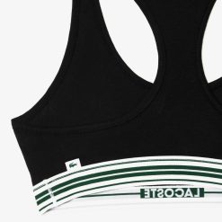 Sous-Vetements Et Vetements D'Interieur | LACOSTE Brassiere Avec Logo Lacoste En Coton Stretch