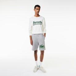 Pantalons & Shorts | LACOSTE Short Homme Lacoste En Molleton De Coton