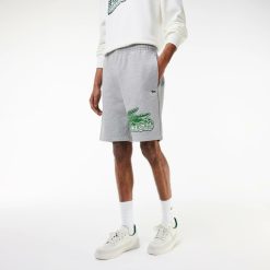 Pantalons & Shorts | LACOSTE Short Homme Lacoste En Molleton De Coton