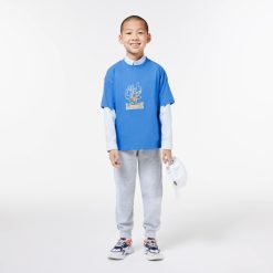 Vetements Fille | LACOSTE T-Shirt Avec Imprime Mascotte