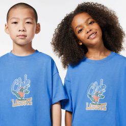 Vetements Fille | LACOSTE T-Shirt Avec Imprime Mascotte