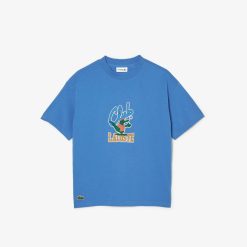 Vetements Fille | LACOSTE T-Shirt Avec Imprime Mascotte