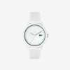 Montres | LACOSTE Montre Homme Lacoste.12.12 Avec Bracelet En Silicone Blanc